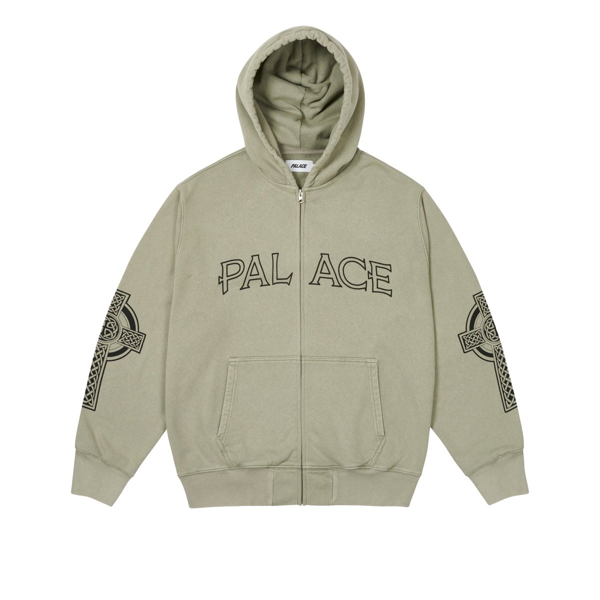 Palace CELTIC ZIP HOOD SAGE (Autumn 2024) - $178.00