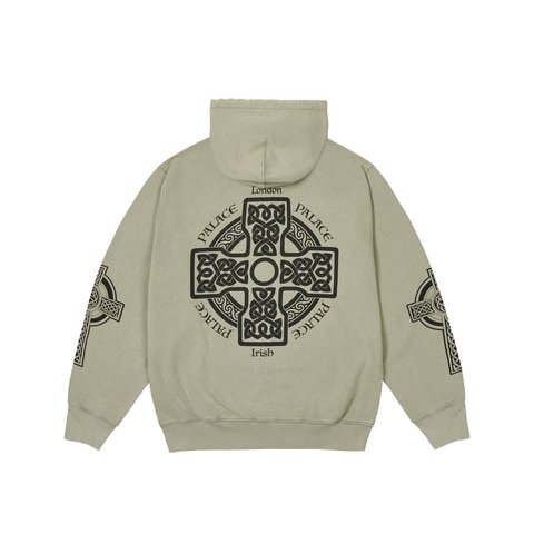 Palace CELTIC ZIP HOOD SAGE - Colorway