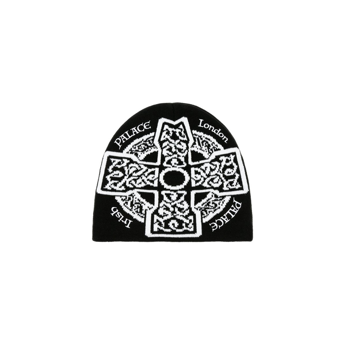 Palace CELTIC NEIN CUFF BEANIE BLACK (Autumn 2024) - $42.00