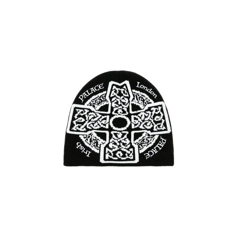 Palace CELTIC NEIN CUFF BEANIE BLACK - $42.00