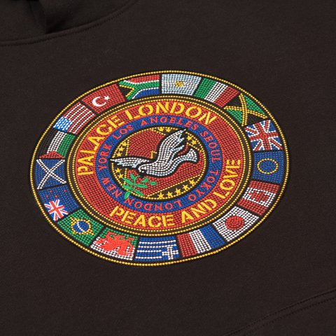 Palace PALACE NATIONS HOOD BLACK - Colorway