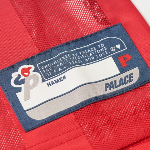 Palace MESHY STRIPE JERSEY RED / NAVY - Colorway