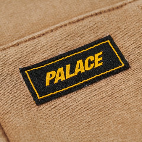 Palace TRIPLE STITCH ZIP HOOD PIGMENT BROWN - Colorway