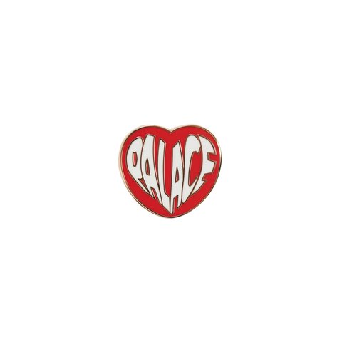 Palace HEART PIN BADGE RED / WHITE - $8.00
