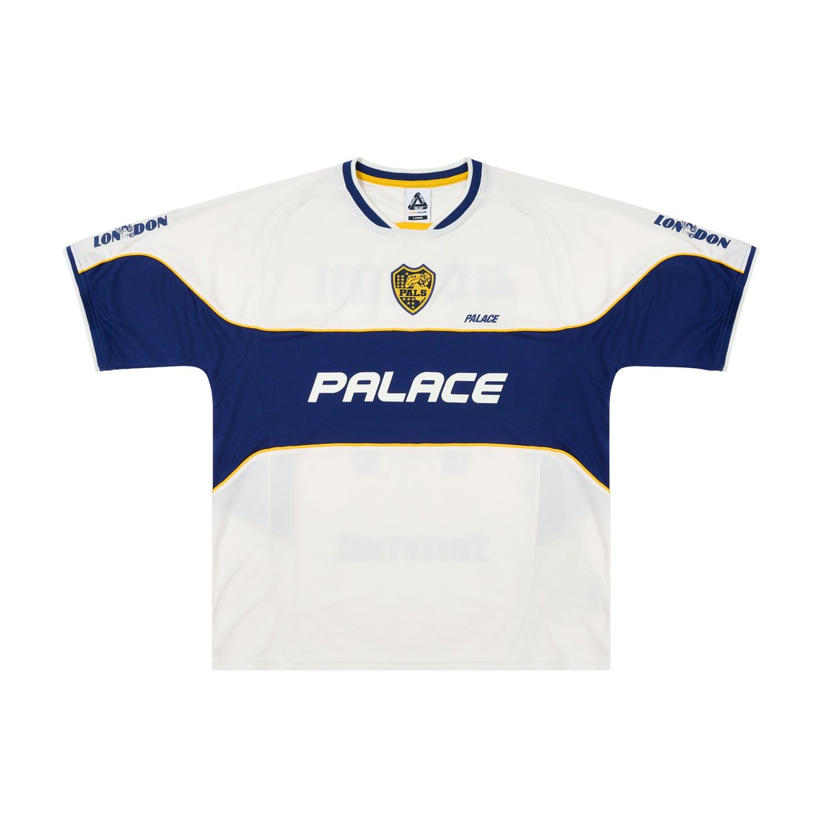 Palace PALAMAT JERSEY WHITE / NAVY (Autumn 2024) - $148.00