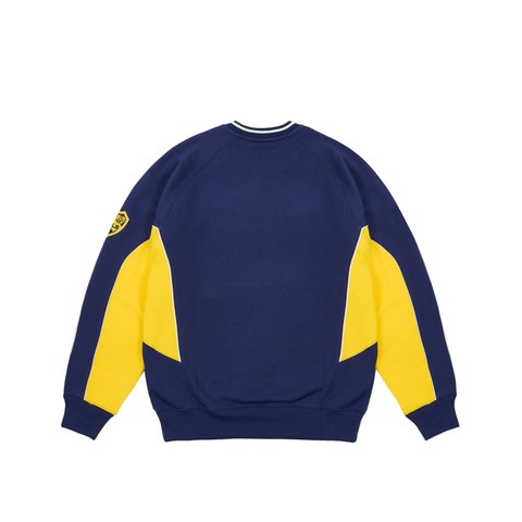 Palace PALAMAT CREW NAVY / YELLOW - Colorway