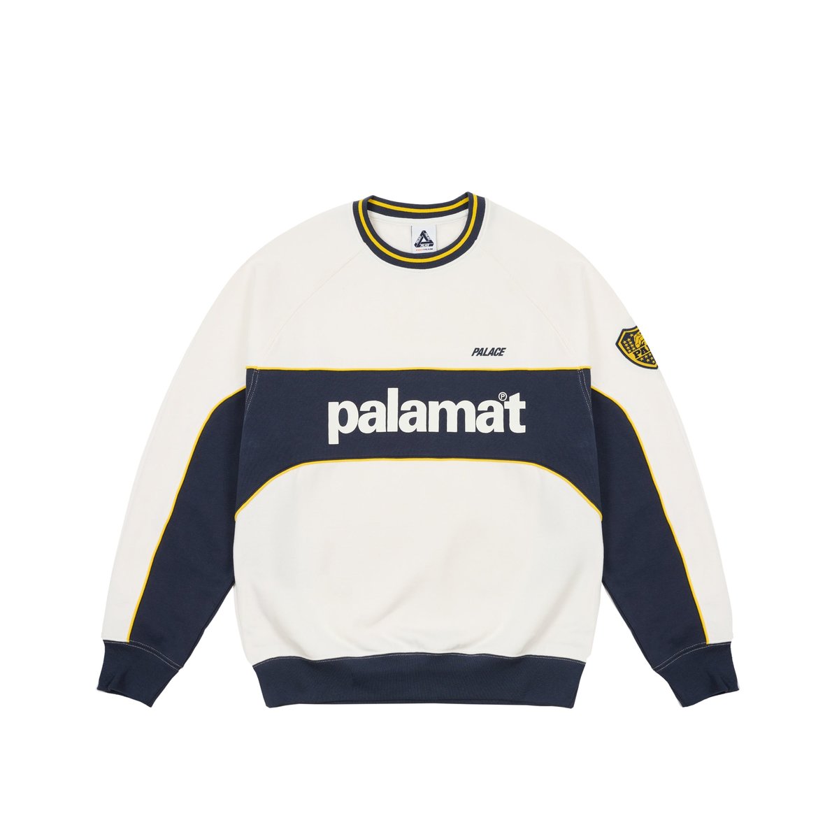 Palace PALAMAT CREW WHITE / NAVY (Autumn 2024) - $158.00
