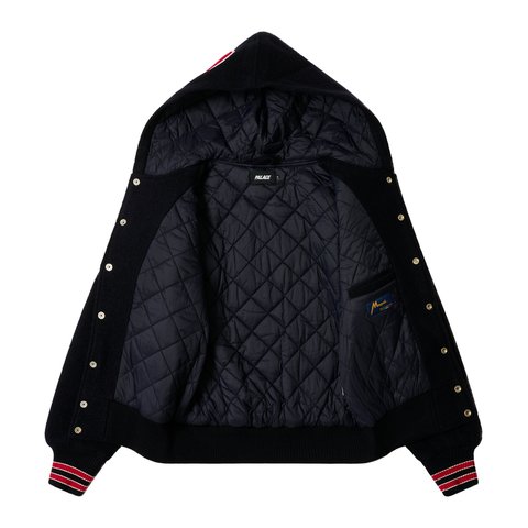 Palace HOODED VARSITY JACKET NAVY - Colorway
