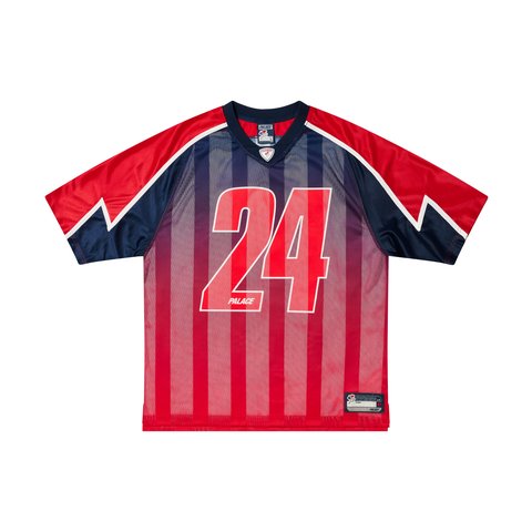 Palace MESHY STRIPE JERSEY RED / NAVY