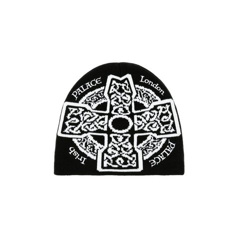 Palace CELTIC NEIN CUFF BEANIE BLACK - Colorway