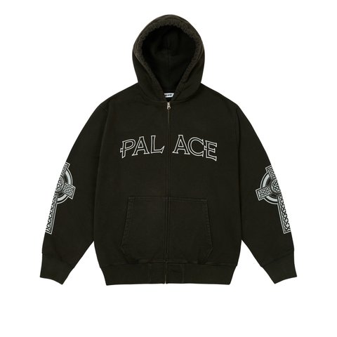 Palace CELTIC ZIP HOOD BLACK - Colorway