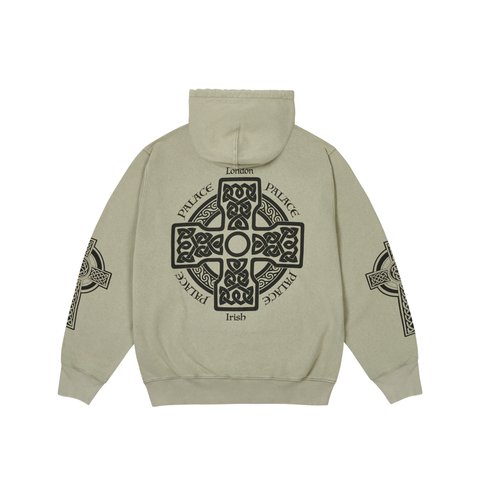 Palace CELTIC ZIP HOOD SAGE - Colorway