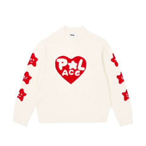 Palace COSY KNIT SOFT WHITE - Colorway