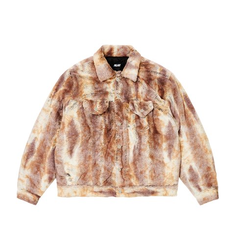 Palace FURRY TRUCKER JACKET BROWN - Colorway