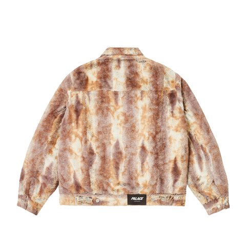 Palace FURRY TRUCKER JACKET BROWN - Colorway