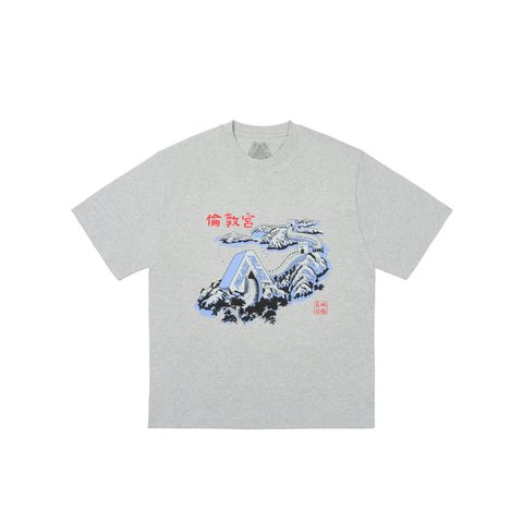 Palace GREAT WALL OF TRI-NA T-SHIRT GREY MARL - Colorway