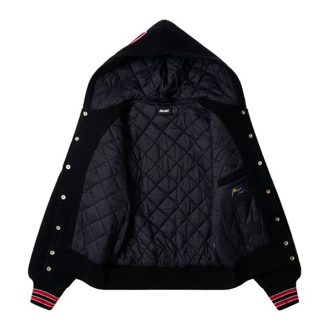 Palace HOODED VARSITY JACKET NAVY - Colorway