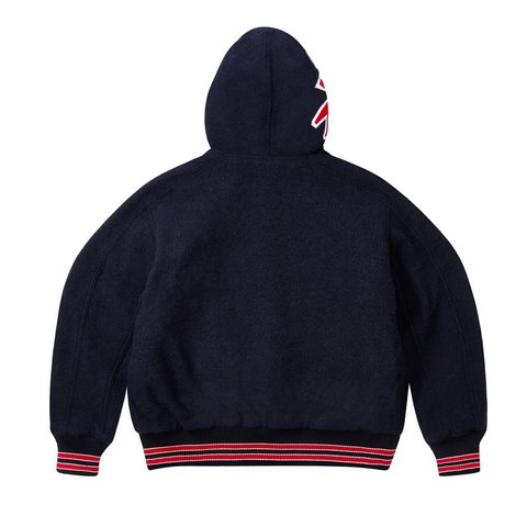 Palace HOODED VARSITY JACKET NAVY - Colorway
