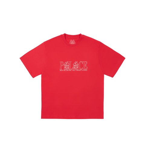 Palace HOUSE T-SHIRT TOMATO RED - Colorway