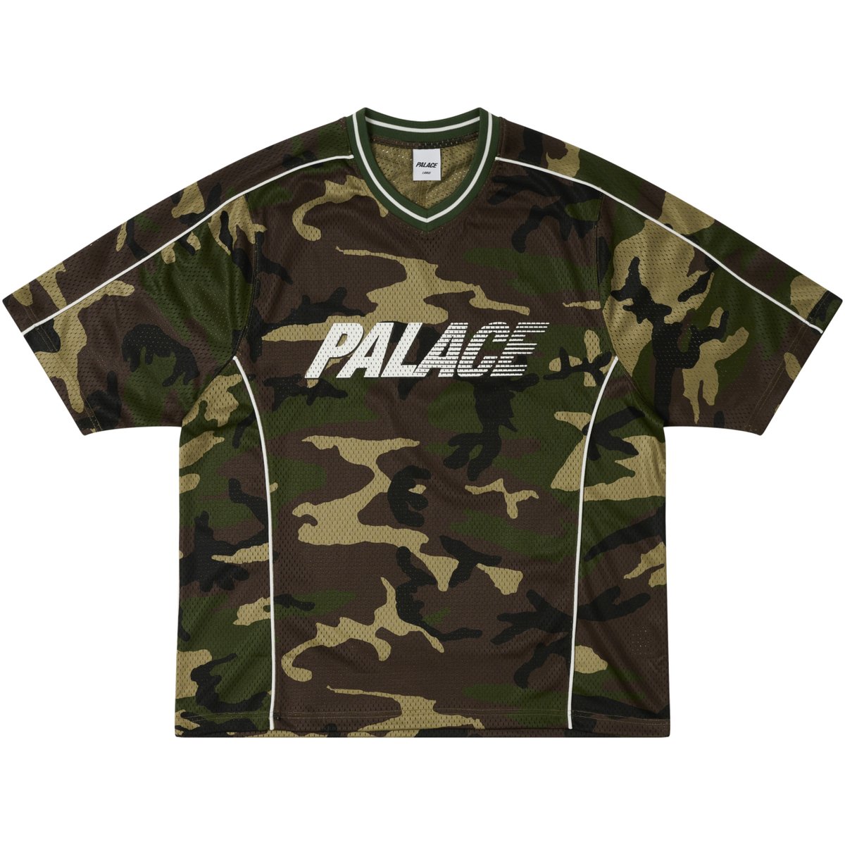 Palace MESH JERSEY WOODLAND CAMO (Autumn 2024)