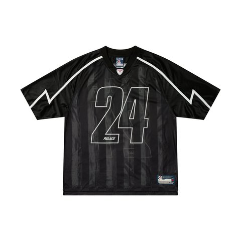 Palace MESHY STRIPE JERSEY BLACK - Colorway