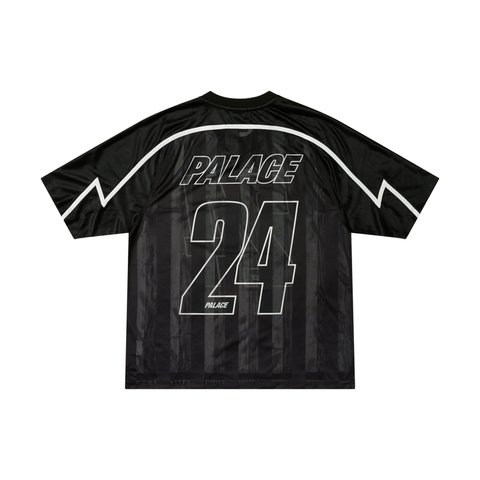Palace MESHY STRIPE JERSEY BLACK - Colorway