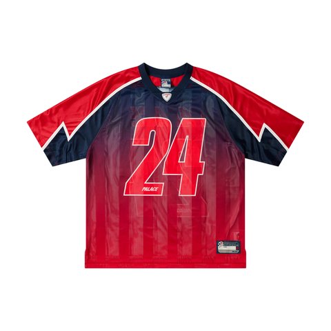 Palace MESHY STRIPE JERSEY RED / NAVY - Colorway