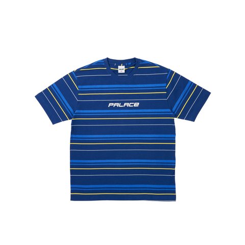 Palace MULTI STRIPER T-SHIRT NAVY - Colorway