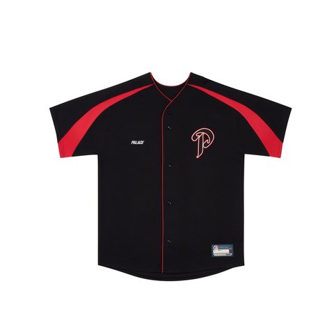 Palace P PASEBALL JERSEY BLACK - Colorway