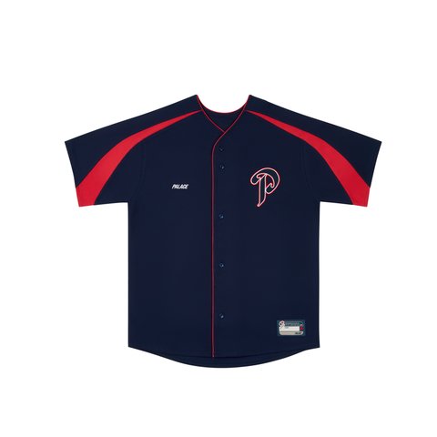 Palace P PASEBALL JERSEY NAVY - Colorway
