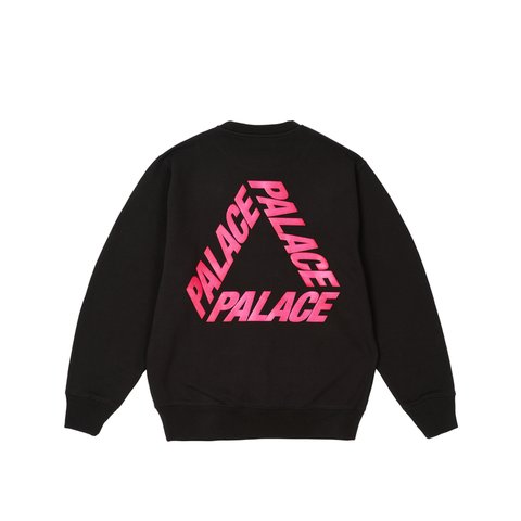 Palace P3 GLITTER CREW BLACK - Colorway