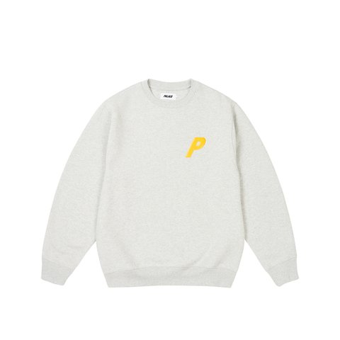 Palace P3 GLITTER CREW GREY MARL - Colorway