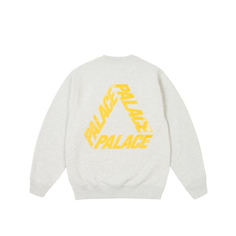Palace P3 GLITTER CREW GREY MARL - Colorway