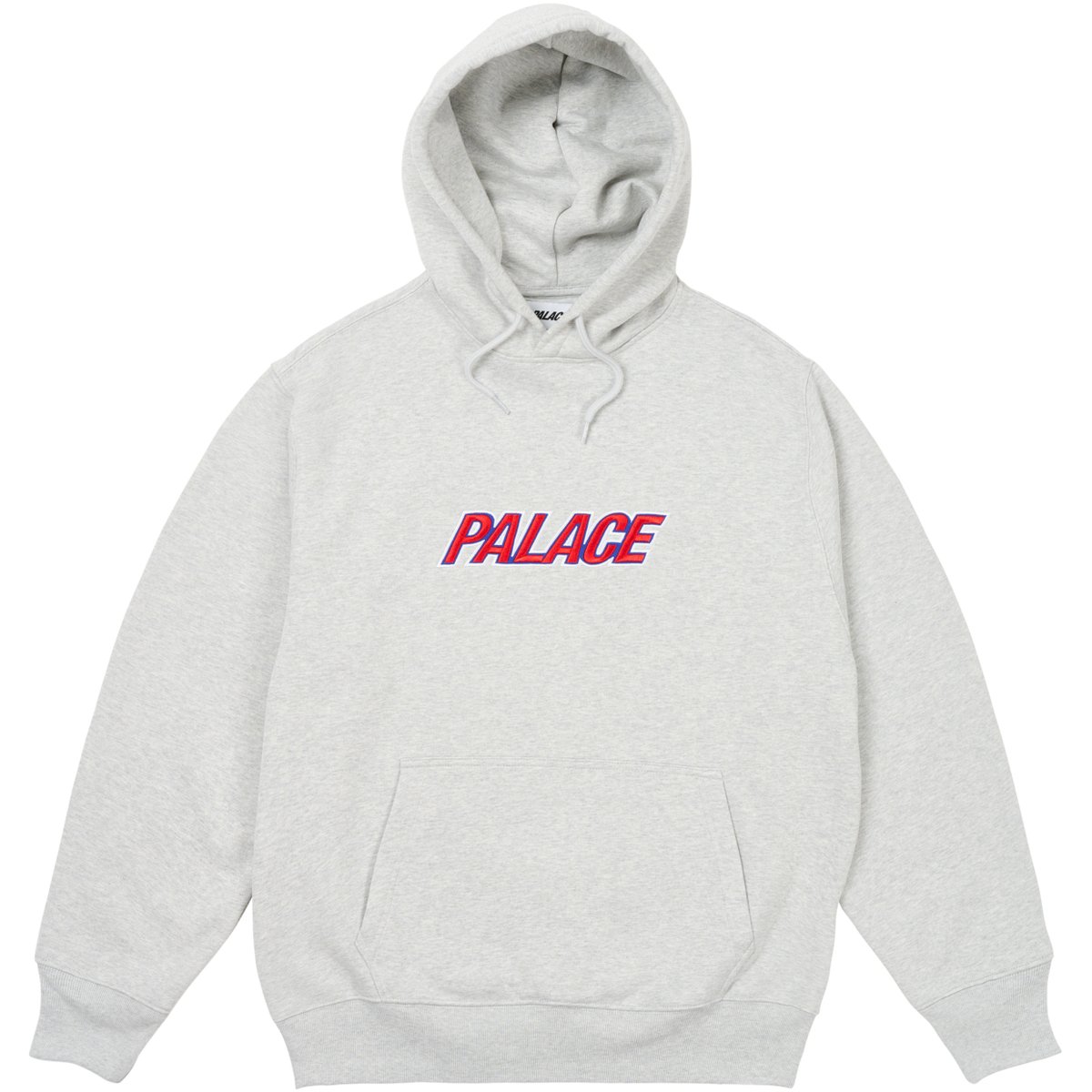 Palace PALACE FONT HOOD GREY MARL (Autumn 2024)