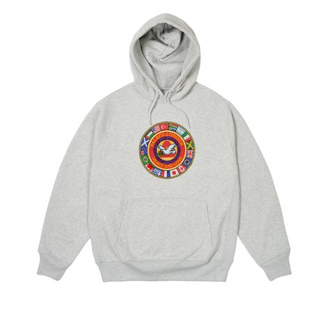 Palace PALACE NATIONS HOOD GREY MARL - Colorway