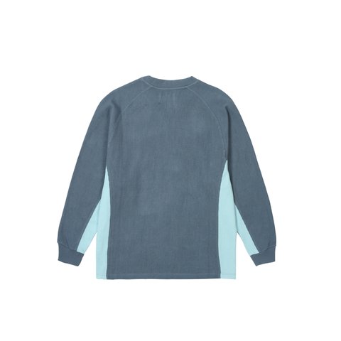 Palace RIB JERSEY LONGSLEEVE HAZY BLUE / FAINT BLUE - Colorway