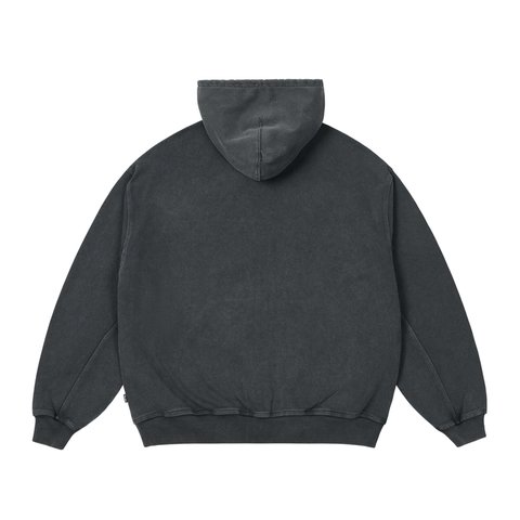 Palace TRIPLE STITCH ZIP HOOD PIGMENT BLACK - Colorway