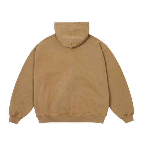Palace TRIPLE STITCH ZIP HOOD PIGMENT BROWN - Colorway