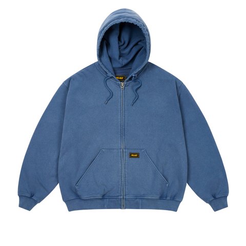 Palace TRIPLE STITCH ZIP HOOD PIGMENT NAVY - Colorway