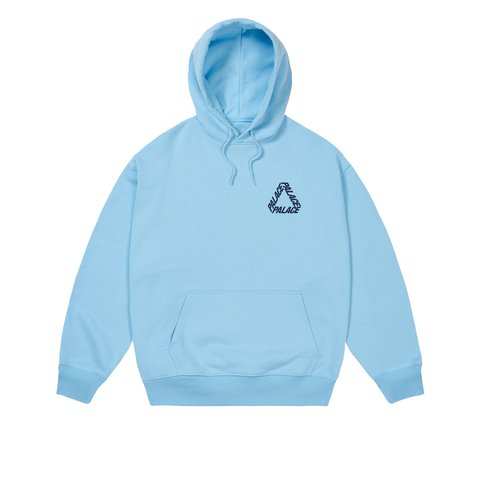 Palace P3 PRINT HOOD SKYLINE BLUE - Colorway