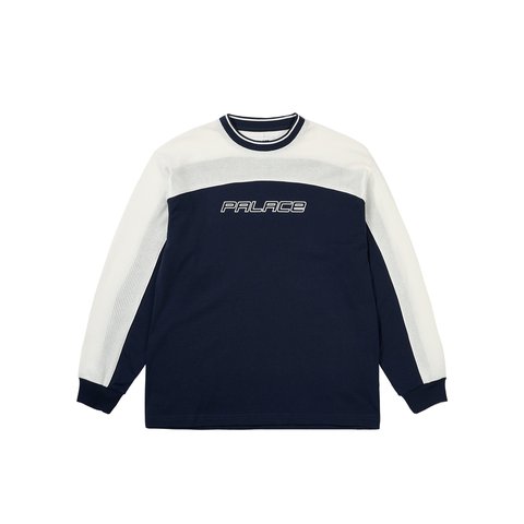 Palace MESH PANEL LONGSLEEVE NAVY - Colorway