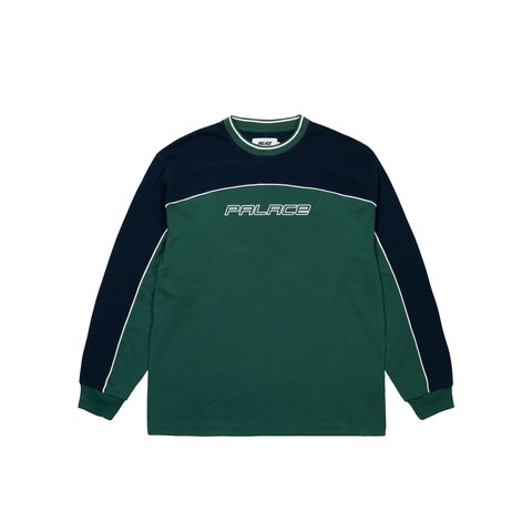 Palace MESH PANEL LONGSLEEVE RACEY GREEN - Colorway