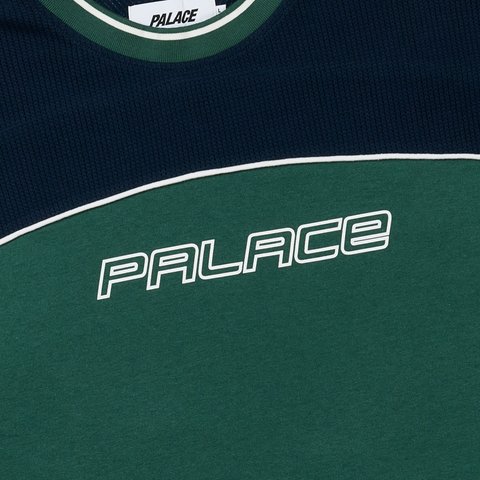 Palace MESH PANEL LONGSLEEVE RACEY GREEN - Colorway