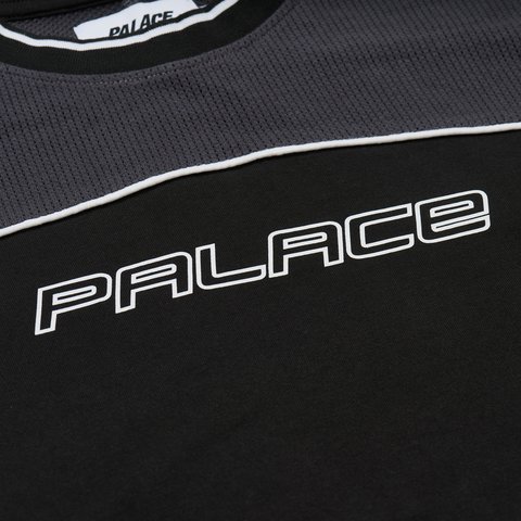 Palace MESH PANEL LONGSLEEVE SLATE - Colorway