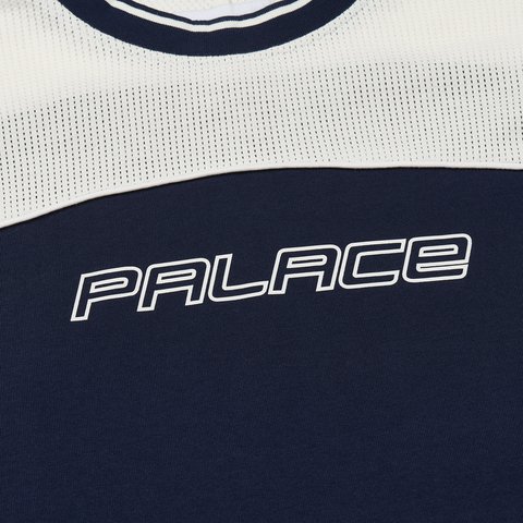 Palace MESH PANEL LONGSLEEVE NAVY - Colorway