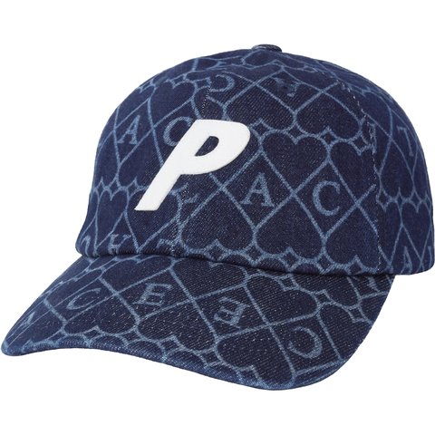 Palace DENIM P 6-PANEL INDIGO HEART - $48.00