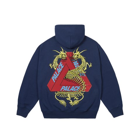 Palace DRAGON BONES TRI HOOD NAVY - Colorway