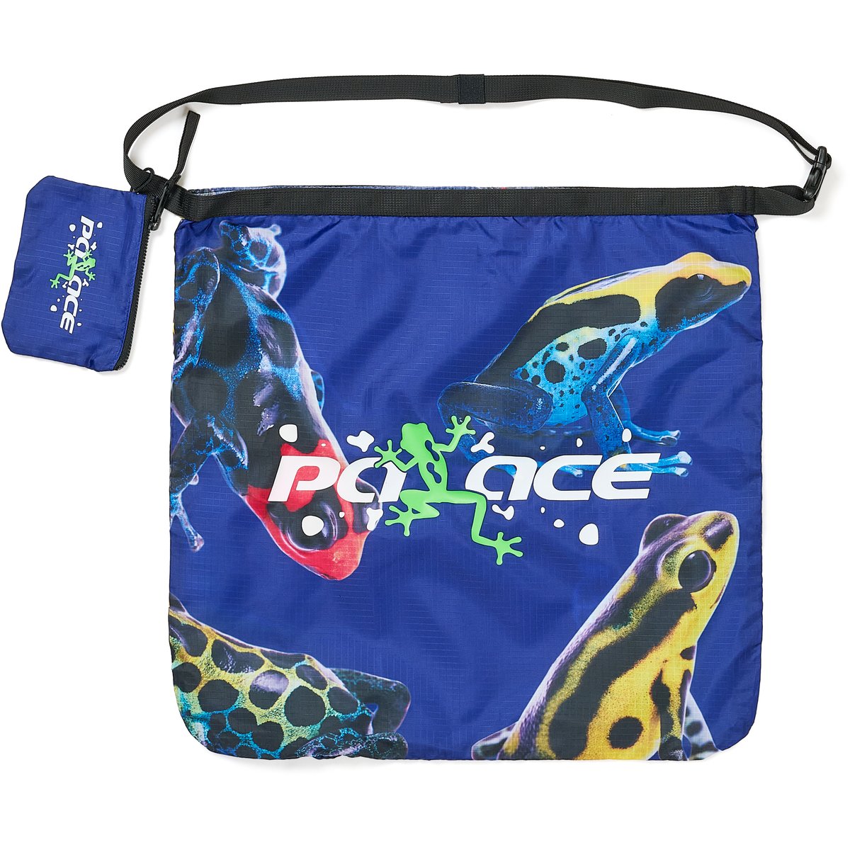 FROGGER PACKABLE BAG BLUE / MULTI