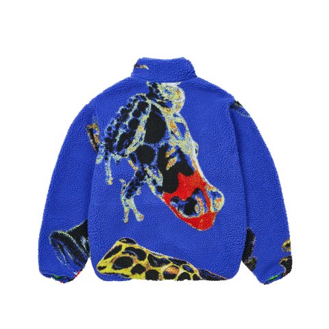 Palace FROGGER REVERSIBLE FLEECE BLUE - Colorway
