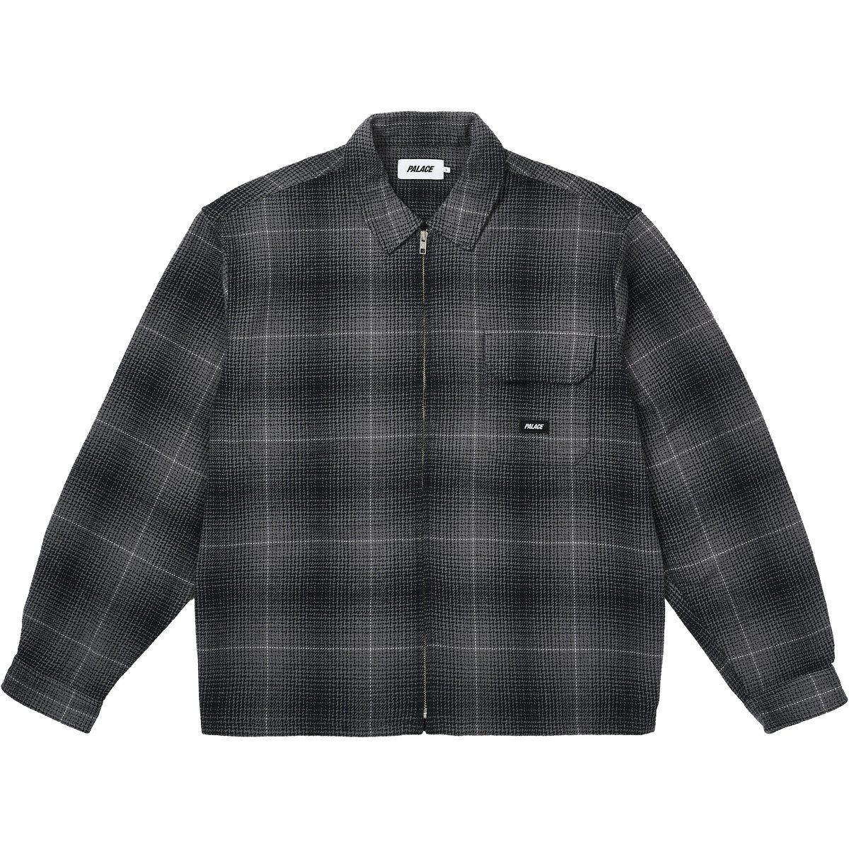 GHOST ZIP SHIRT BLACK